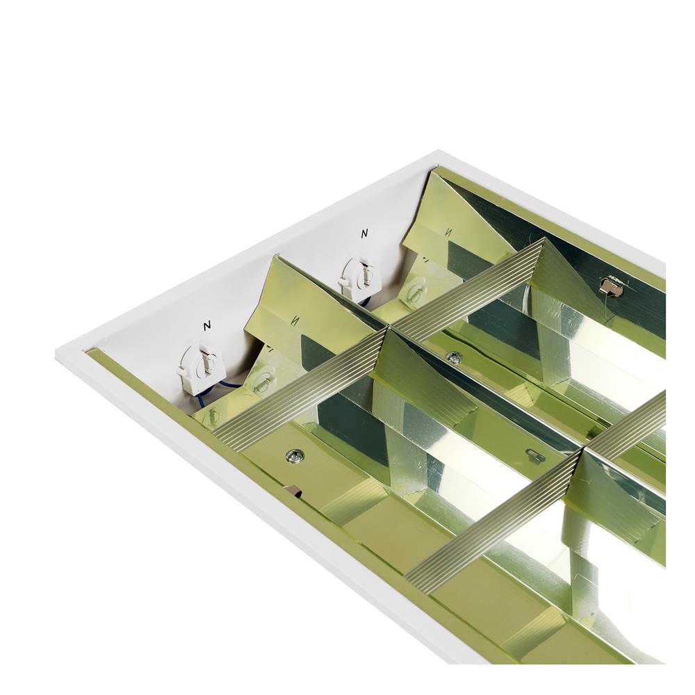 โคมตะแกรงถี่แบบฝังฝ้า RACER 2x36 วัตต์