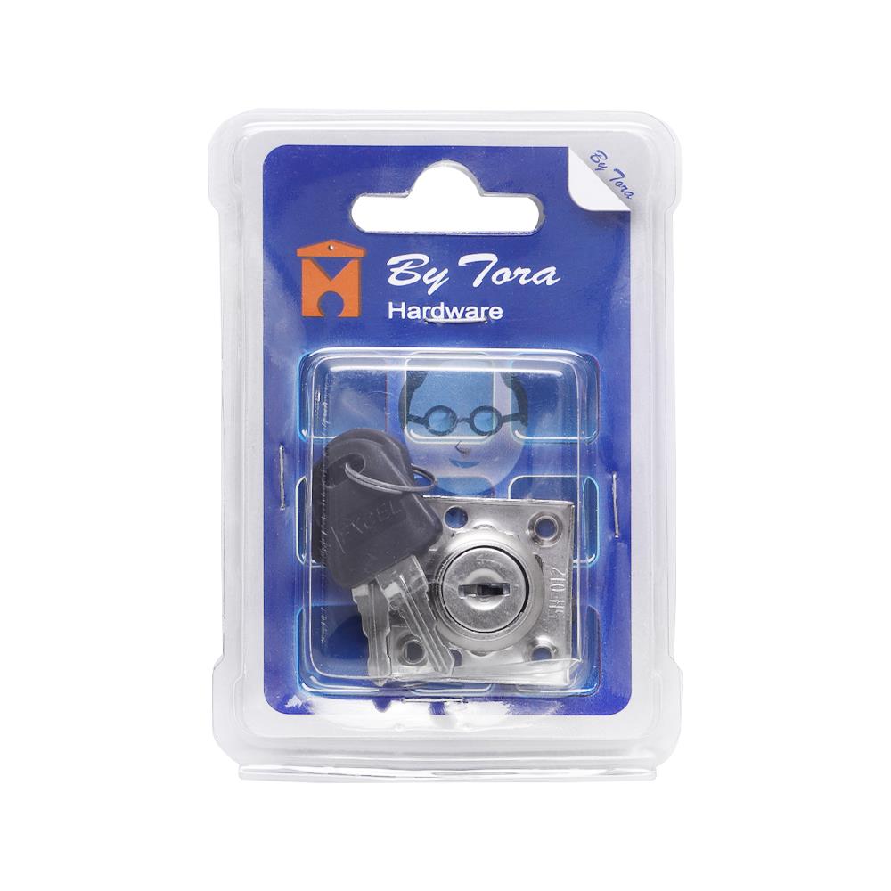 กุญแจล็อคลิ้นชักไม้ BY TORA 17X16 มม.