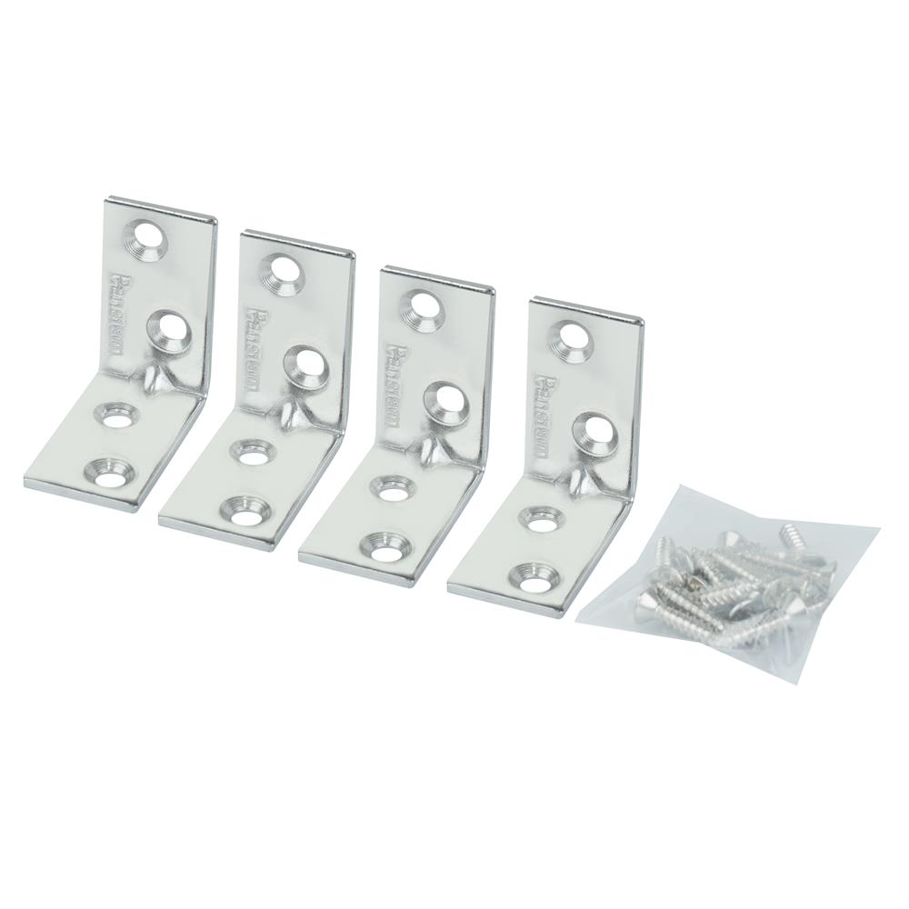 ฉากสเตนเลส (พร้อมสกรู) BY TORA 18x32x2 มม. แพ็ก 2 ชิ้น