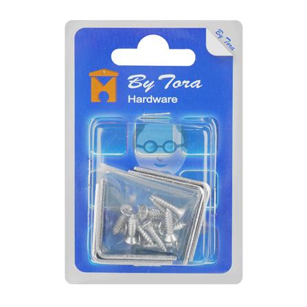 ฉากสเตนเลส (พร้อมสกรู) BY TORA 18x32x2 มม. แพ็ก 2 ชิ้น_2