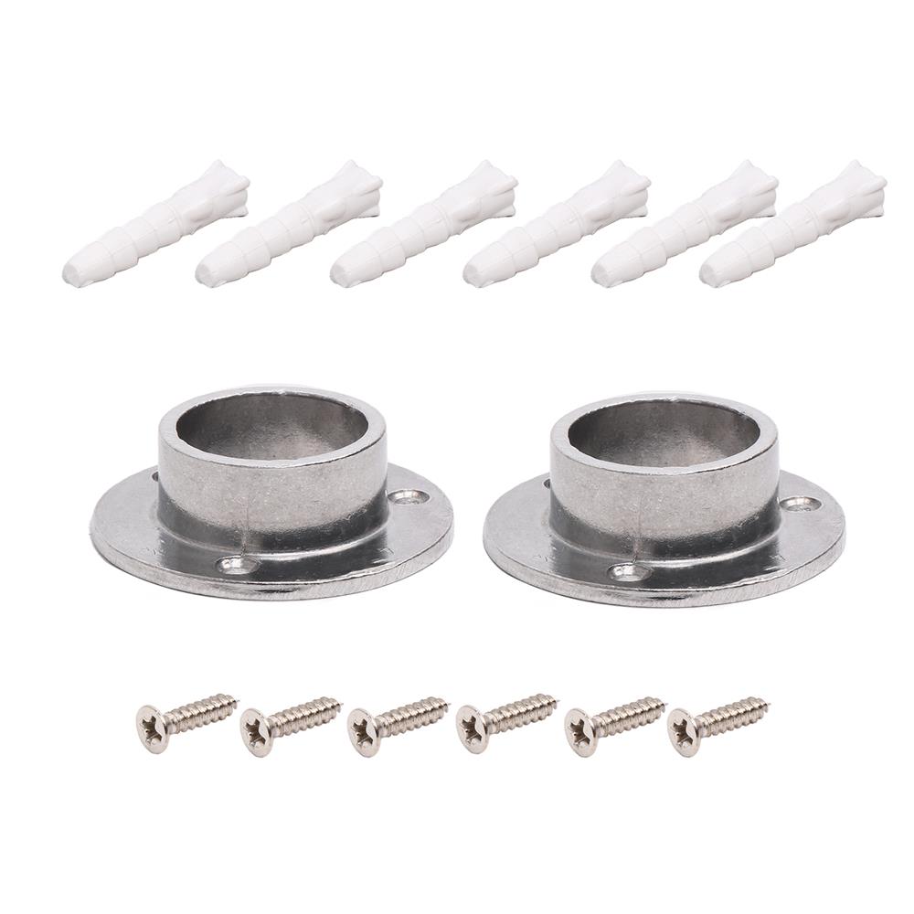 ตัวรับท่ออะลูมิเนียมทรงกลมพร้อมสกรู BY TORA 1 นิ้ว แพ็ก 2 ชิ้น