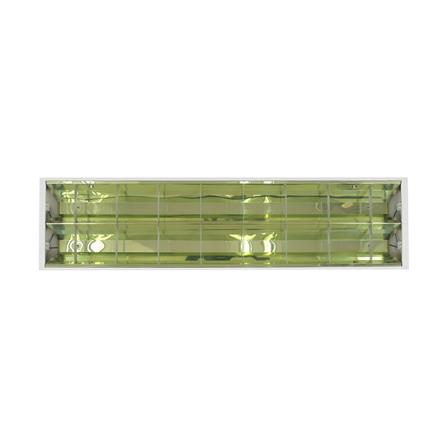 โคมตะแกรงติดลอย RACER รุ่นประหยัด CR 2X36 วัตต์ สีขาว_1