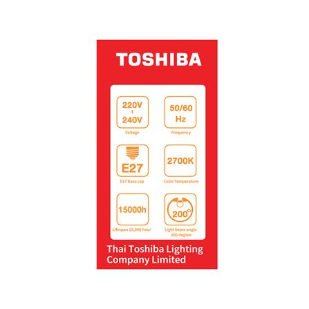 หลอด LED TOSHIBA A60 G7 13 วัตต์ WARM WHITE E27_1