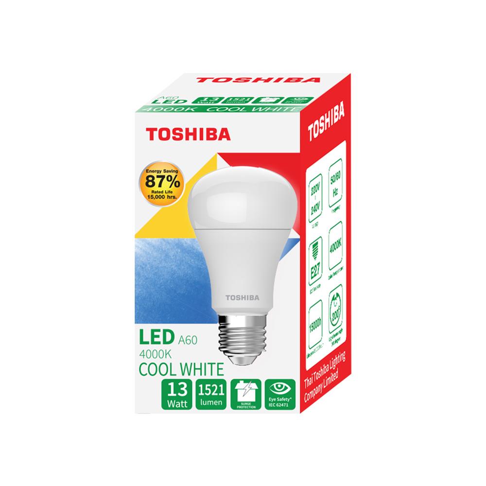 หลอด LED TOSHIBA A60 G7 13 วัตต์ COOL WHITE E27