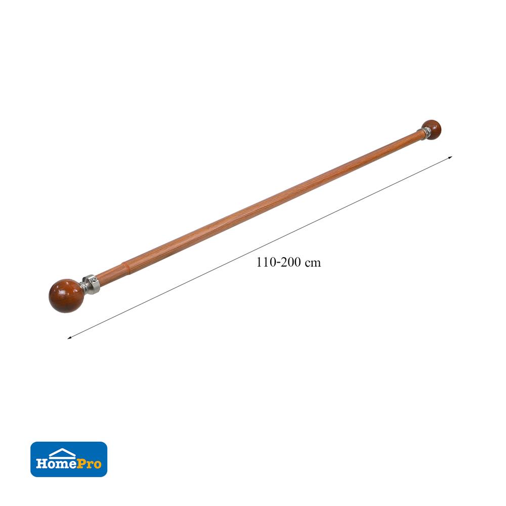 รางอะลูมิเนียม ยืดหด HOME LIVING STYLE DEMBEL 110-200 ซม. สีน้ำตาล