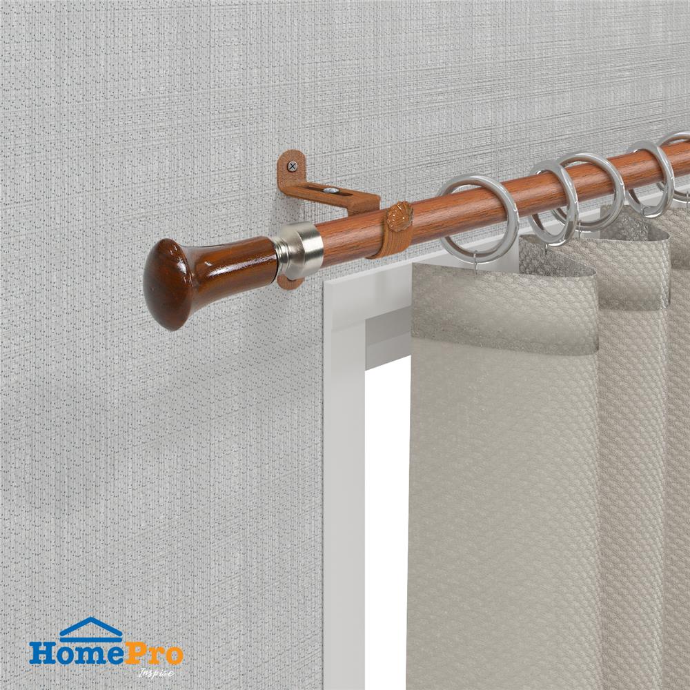 รางอะลูมิเนียม ยืดหด HOME LIVING STYLE LOREEN 110-200 ซม. สีน้ำตาล