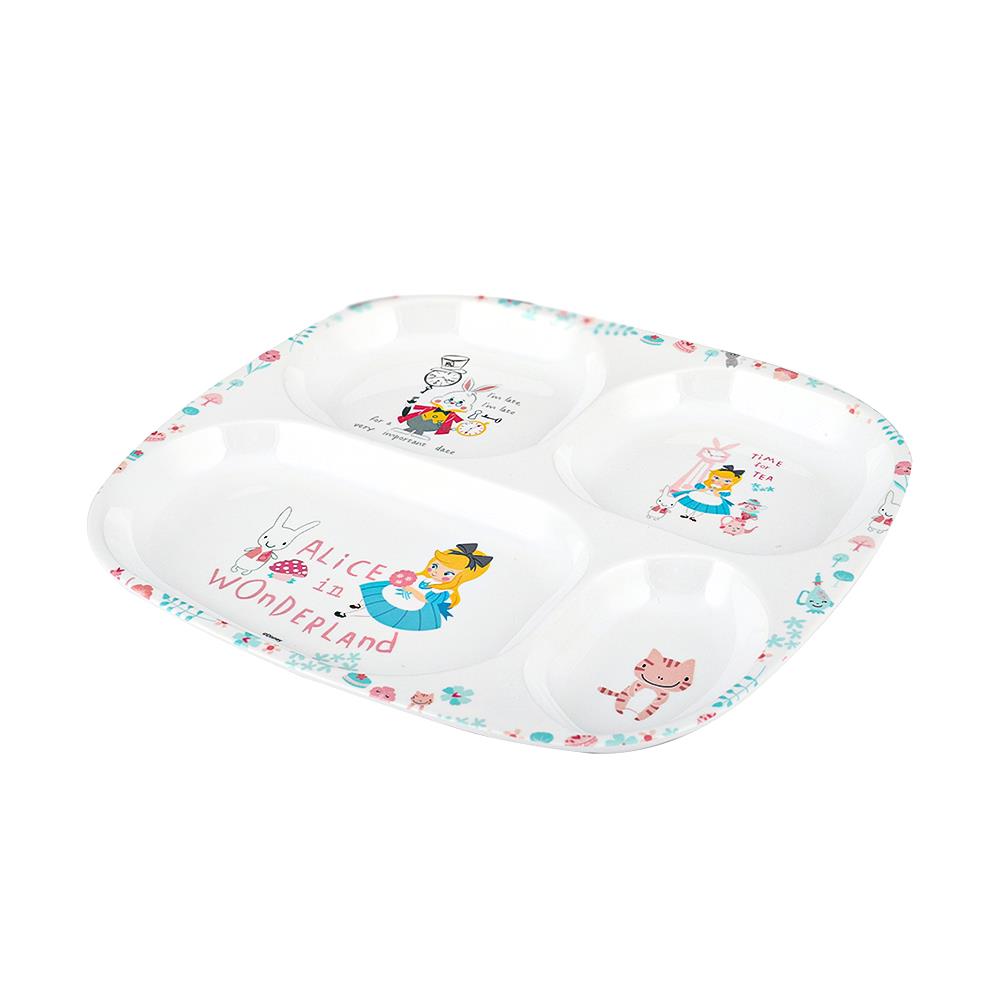 ถาดหลุมเมลามีน 9.5"SUPERWARE ALICE BABY GIRL