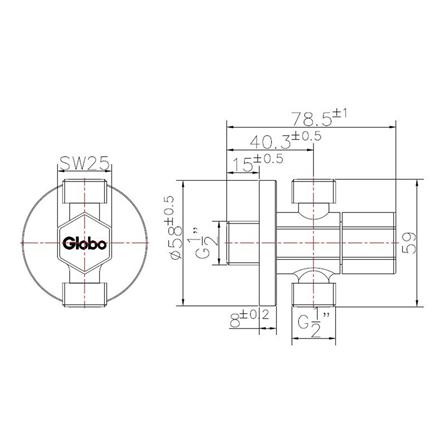 สต๊อปวาล์ว 2 ทาง GLOBO GA-91-422-50_1