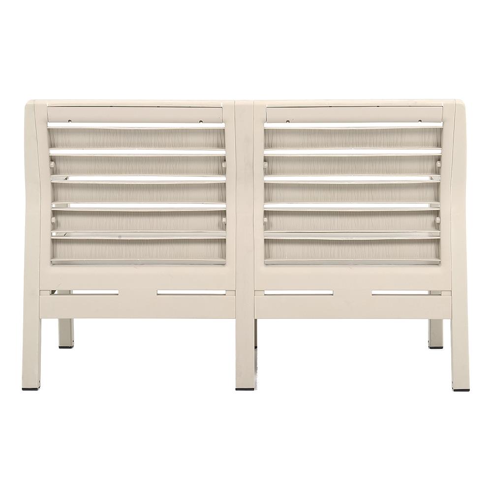 ม้านั่งพลาสติก 2 ที่นั่ง SPRING MONTANA สีเบจ