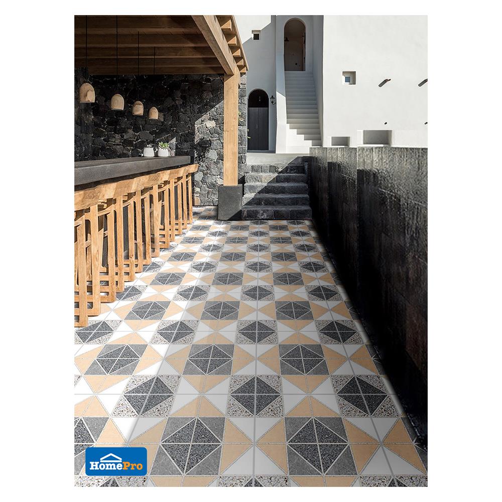 กระเบื้องพื้น 16x16 นิ้ว DURAGRES ซานโตร่า เทา A