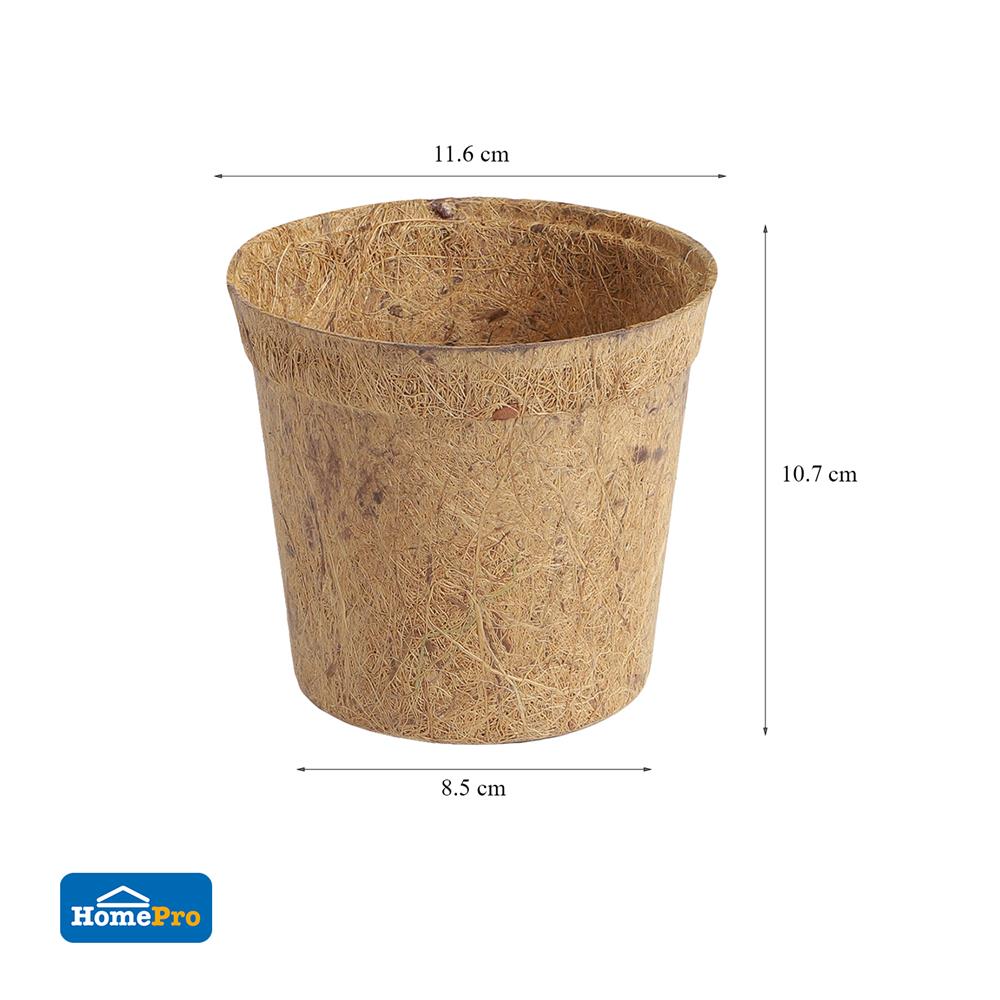 กระถางใยมะพร้าว SPRING 4.5 นิ้ว สีน้ำตาล