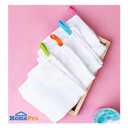 ผ้าเช็ดอเนกประสงค์สีขาว KECH สีขาว 4ชิ้น/แพ็ค_3
