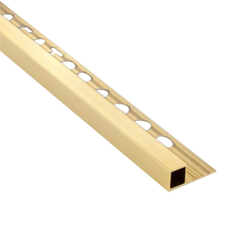 คิ้วอะลูมิเนียมแบบเหลี่ยม เกเตอร์ 12 มม. 2.1 ม. สีทอง