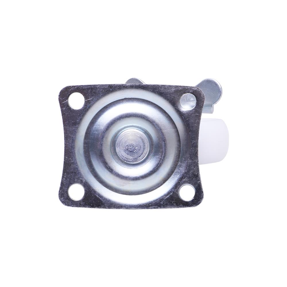 ลูกล้อไนลอน BY TORA แป้นหมุน มีเบรค สีขาว 2.5 นิ้ว แพ็ก 4 ชิ้น