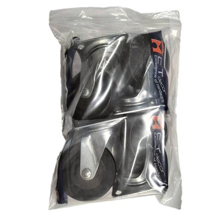 ลูกล้อ PVC BY TORA แป้นหมุน 3 นิ้ว สีดำ แพ็ก 4 ชิ้น_4