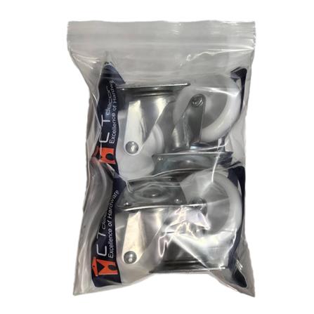 ลูกล้อไนลอน BY TORA แป้นหมุน 3 นิ้ว สีขาว แพ็ก 4 ชิ้น_3