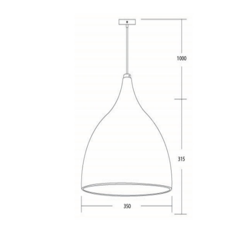 ไฟช่อ L&E PSS35-011 สีขาว 1 หัว