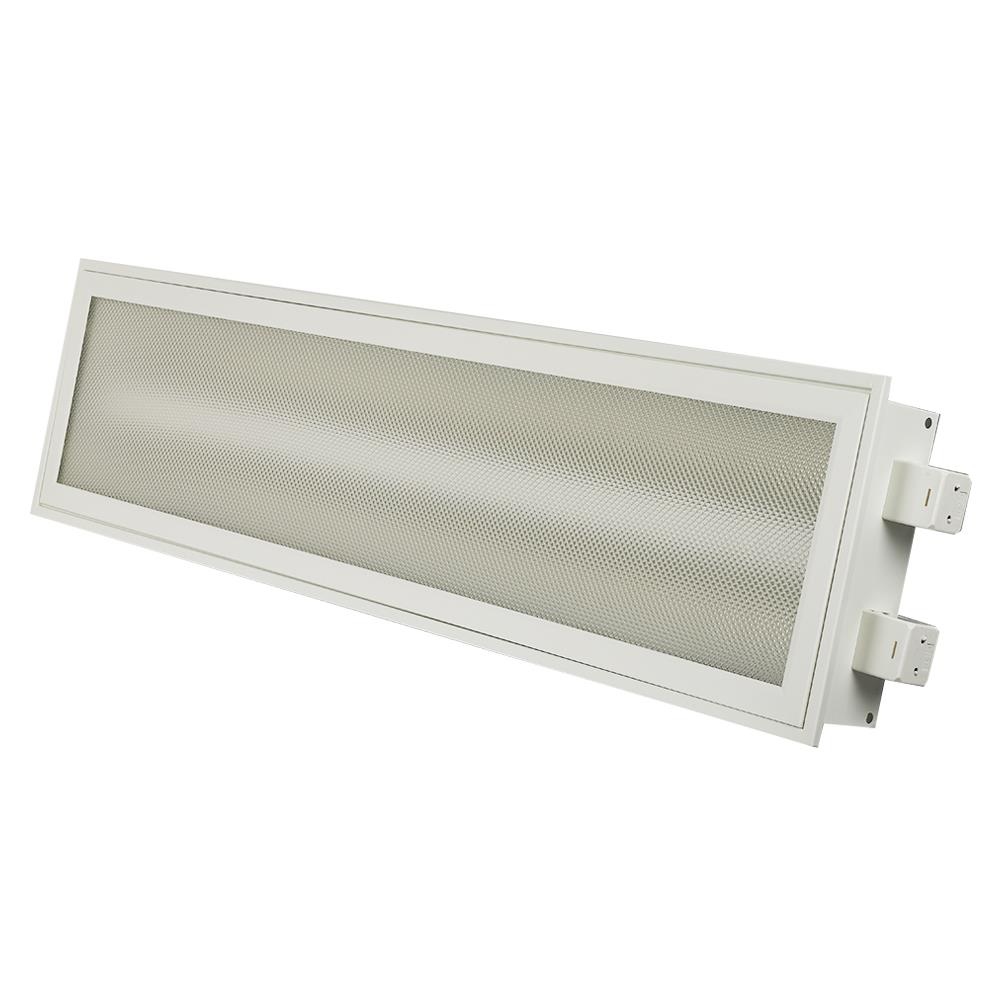 โคมตะแกรงฝังฝ้า L&E 9I-00136 สีขาว