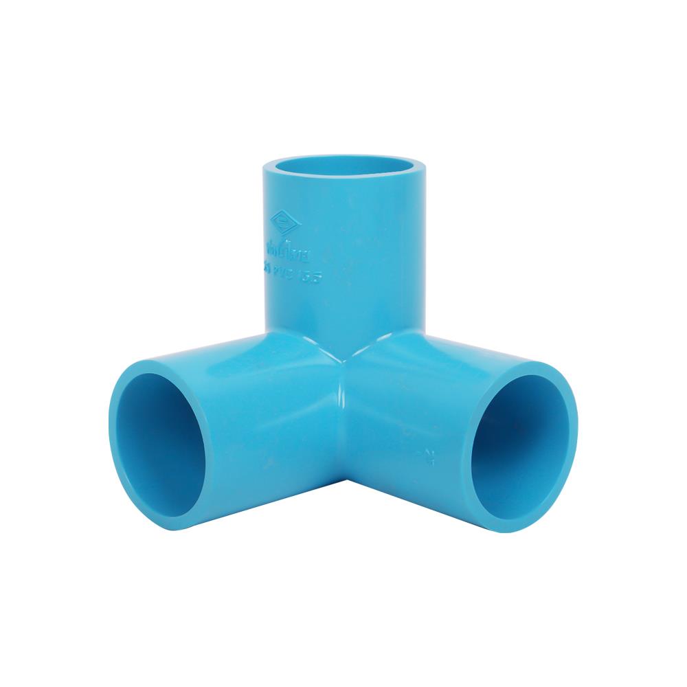 ข้อต่อสามทางตั้งฉาก PVC THAI PIPE 1 นิ้ว สีฟ้า