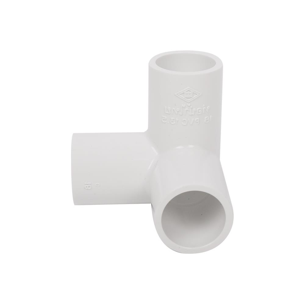ข้อต่อสามทางตั้งฉาก PVC THAI PIPE 1/2 นิ้ว สีขาว
