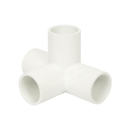 ข้อต่อสี่ทางตั้งฉาก PVC THAI PIPE 1 นิ้ว สีขาว