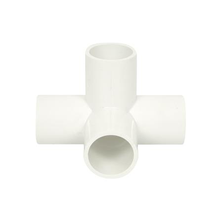 ข้อต่อสี่ทางตั้งฉาก PVC THAI PIPE 1 นิ้ว สีขาว_1