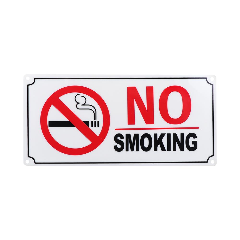 ป้าย NO SMOKING PL BIGONE 8109 WH/RD