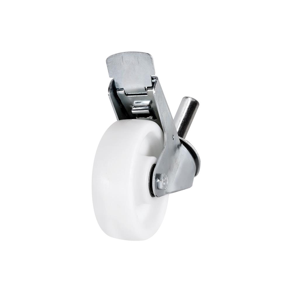 ลูกล้อนั่งร้าน BY TORA เพลาหมุน มีเบรก 6 นิ้ว สีขาว