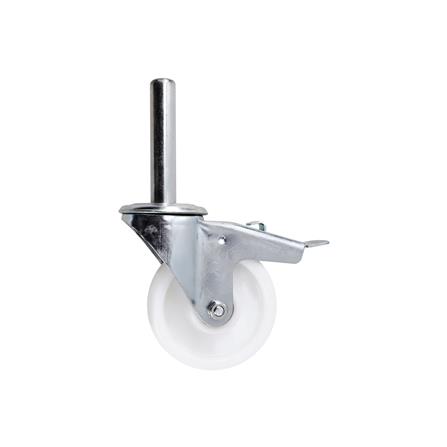 ลูกล้อนั่งร้าน BY TORA เพลาหมุน มีเบรก 6 นิ้ว สีขาว_0