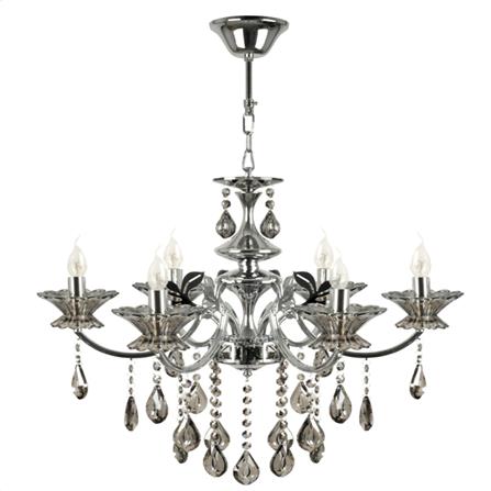 ไฟช่อ LUMAX PSC50-096 สีดำ/เงิน 6 หัว_0