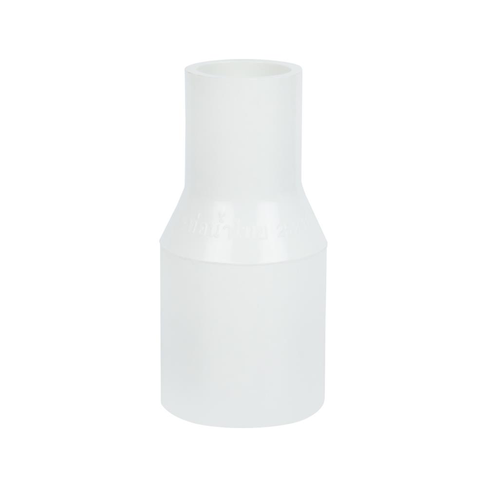 ข้อต่อตรงลด ท่อน้ำไทย 1X1/2 นิ้ว สีขาว