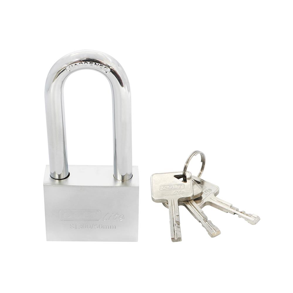 กุญแจลูกปืน COLT LITE SI340L 50 มม. คอยาว สีสเตนเลส