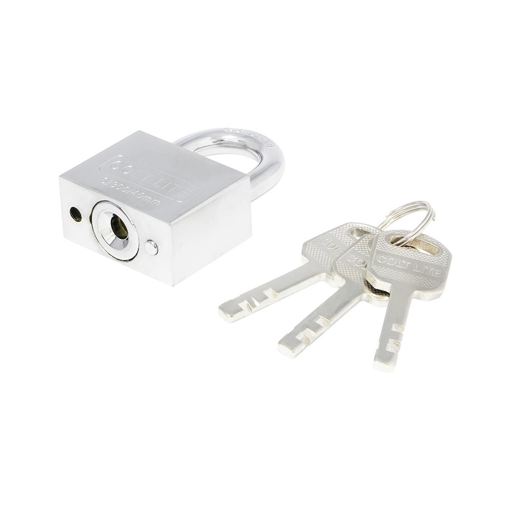 กุญแจลูกปืน COLT LITE SI340 40 มม. คอสั้น สีสเตนเลส