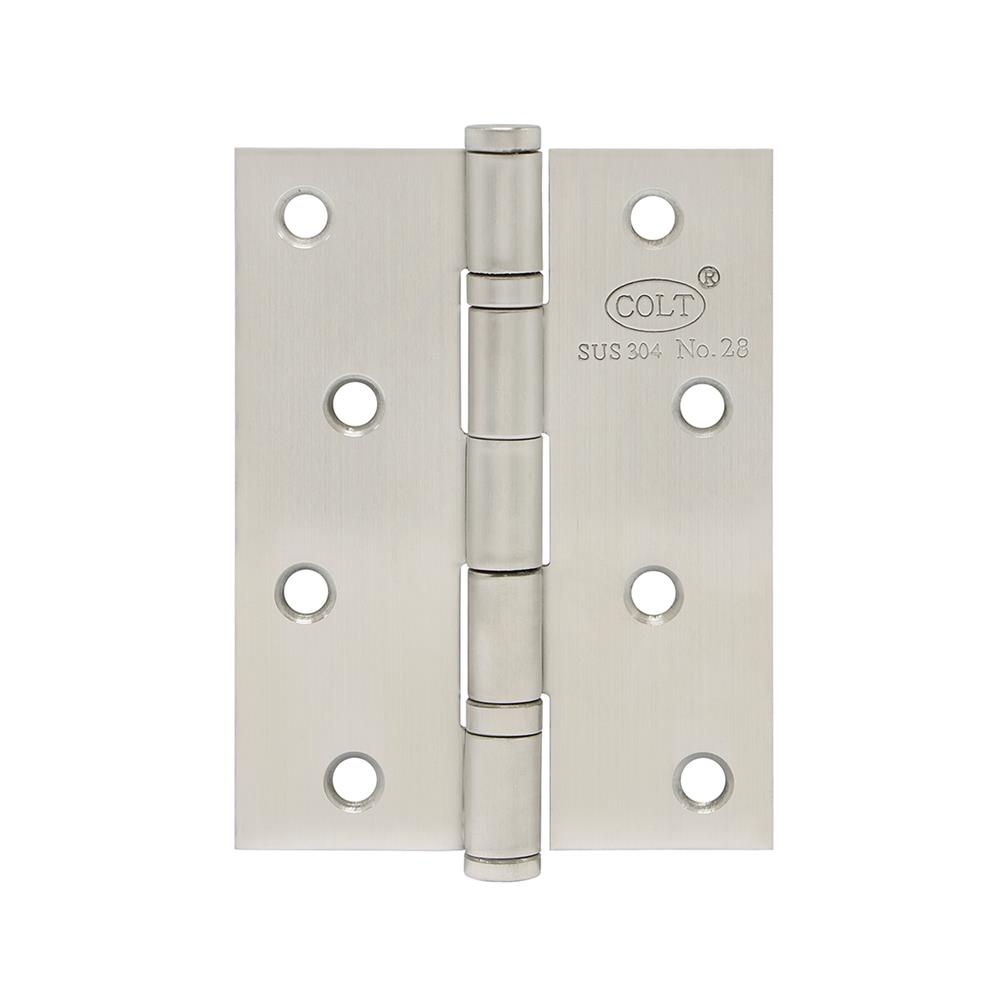 บานพับ 4X3 นิ้ว X 2 มม. COLT 28 สีสเตนเลส (แพ็ก 3 ชิ้น)