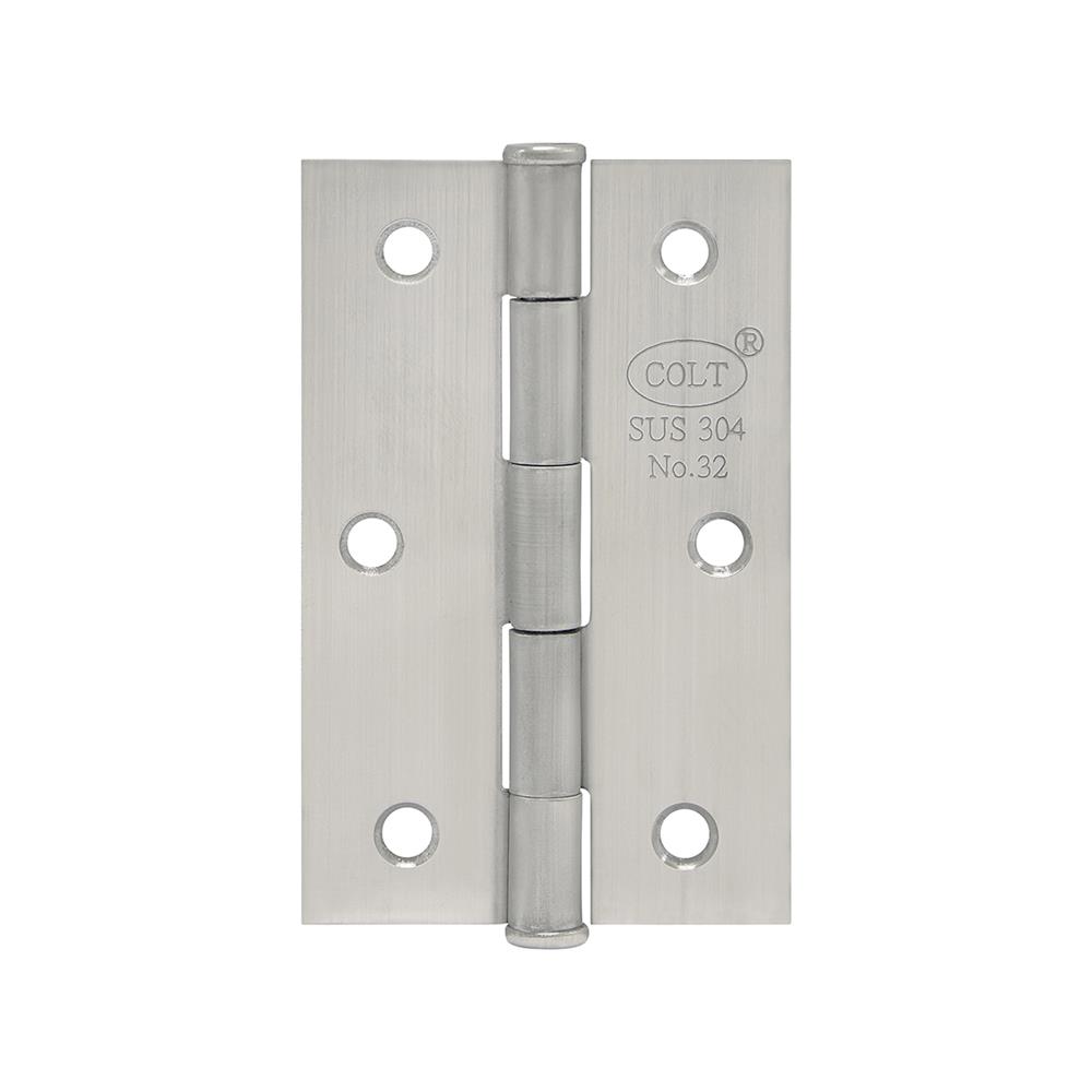 บานพับ 3.5X2.25 นิ้ว X 1.5 มม. COLT 32 สีสเตนเลส (แพ็ก 2 ชิ้น)