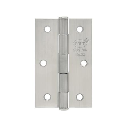 บานพับ 3.5X2.25 นิ้ว X 1.5 มม. COLT 32 สีสเตนเลส (แพ็ก 2 ชิ้น)