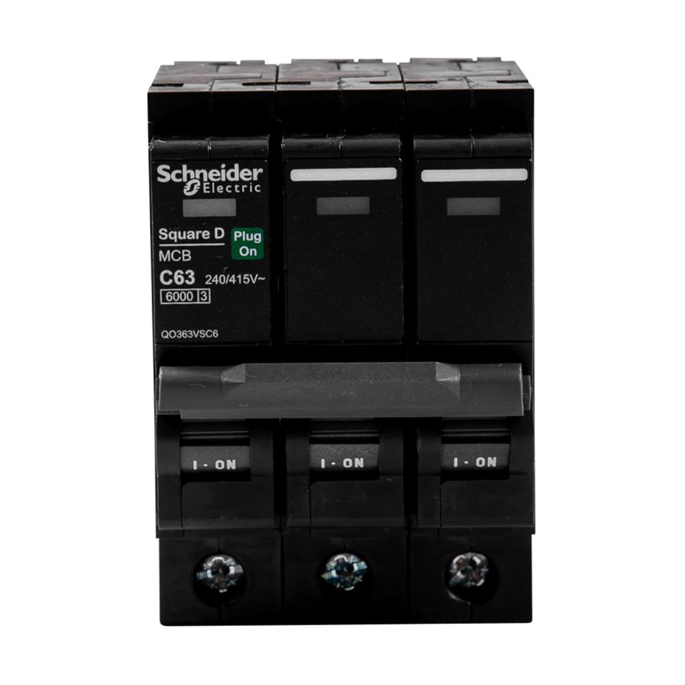 เซอร์กิตเบรกเกอร์ 63 แอมป์ 3โพล 3 เฟส SCHNEIDER รุ่น VSC 6T