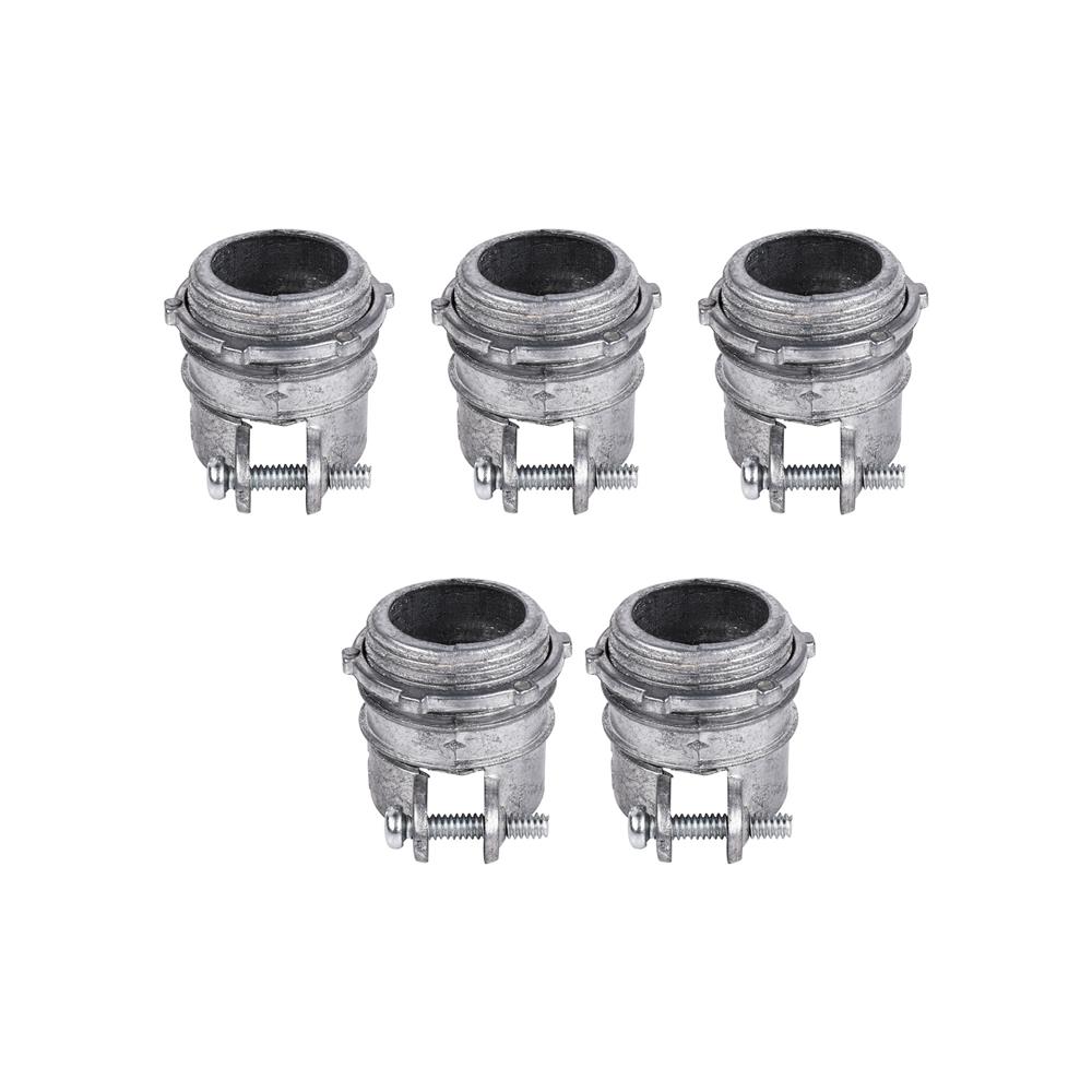 คอนเน็กเตอร์จับท่ออ่อนเหล็ก 1 นิ้ว 5 ชิ้น/แพ็ก