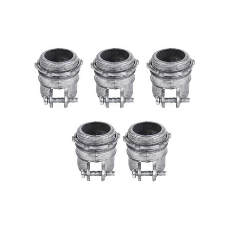 คอนเน็กเตอร์จับท่ออ่อนเหล็ก 1 นิ้ว 5 ชิ้น/แพ็ก