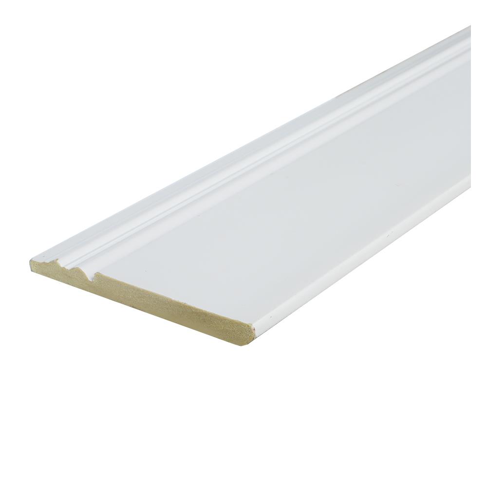 บัวพื้น PS LINEDEKOR MG3401-5 9.0x300x0.7 ซม. สีขาวด้าน