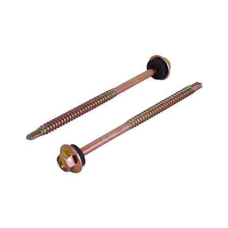 สกรูยึดกระเบื้องลอนคู่ปลายสว่าน SEALTEX 10X88 มม. 35 ชิ้น_0