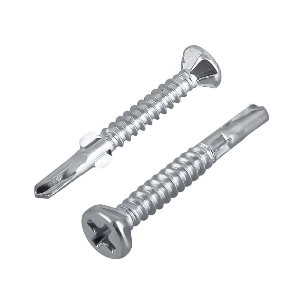 สกรูยึดไม้ฝาปลายสว่านมีปีก SEALTEX 7X32 มม. 100 ชิ้น