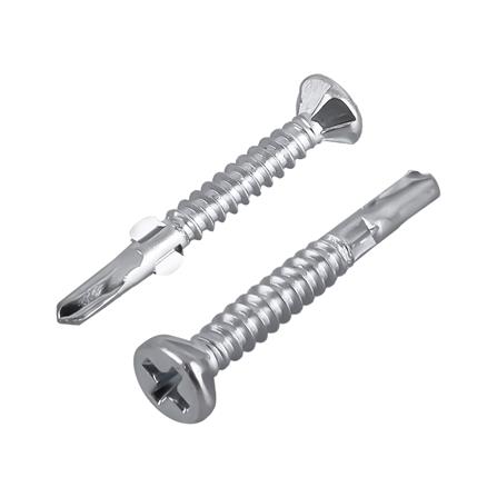 สกรูยึดไม้ฝาปลายสว่านมีปีก SEALTEX 7X32 มม. 100 ชิ้น_0