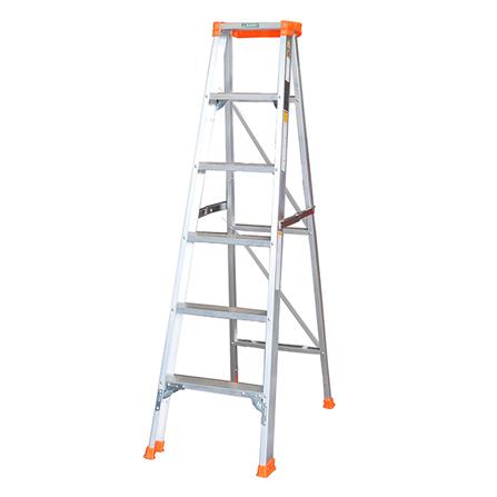 บันไดอะลูมิเนียมทรง A แบบมีถาด SANKI 6 ขั้น_0