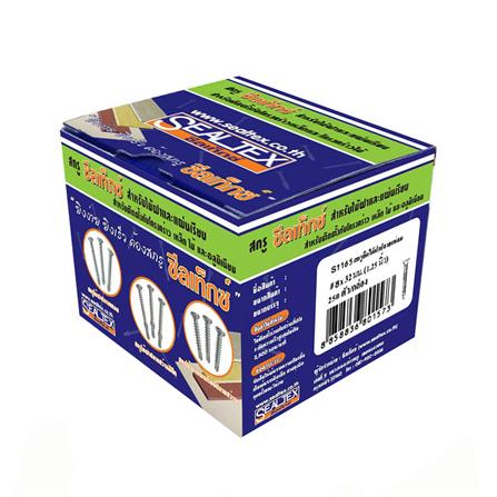 สกรูยึดไม้ฝาปลายสว่านไม่มีปีก SEALTEX 8x32 มม. 250 ชิ้น_1
