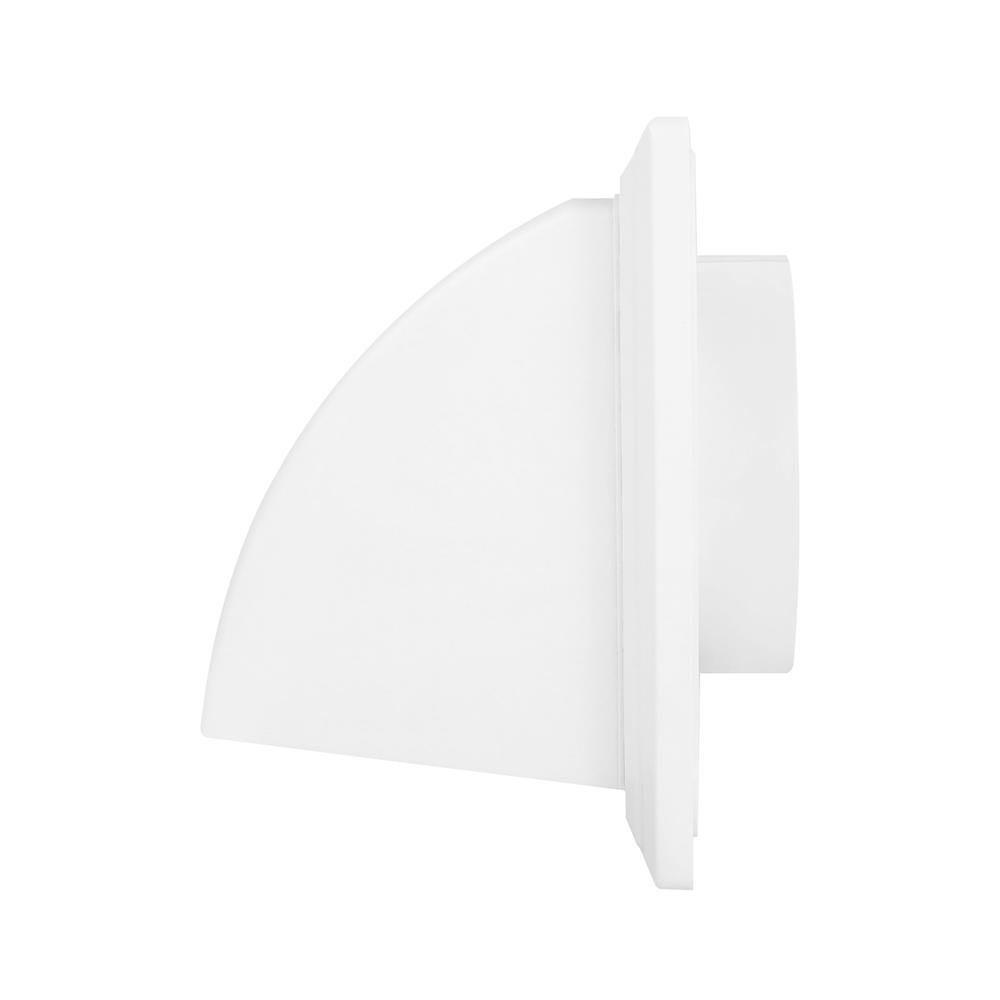 หน้ากากกันแมลงแบบกันฝน GRILLEGOODS 127 WH5 12.5 ซม. สีขาว