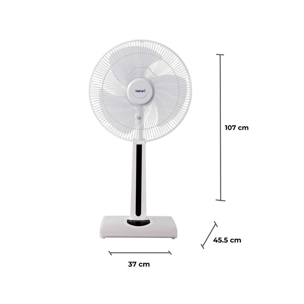 พัดลมสไลด์ 16 นิ้ว HATARI HT-S16R2 สีขาว