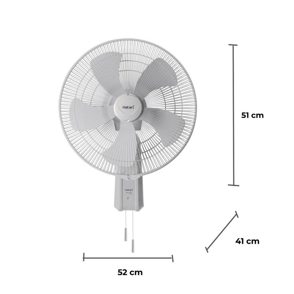 พัดลมติดผนัง 18 นิ้ว HATARI IW18M1 สีเทา