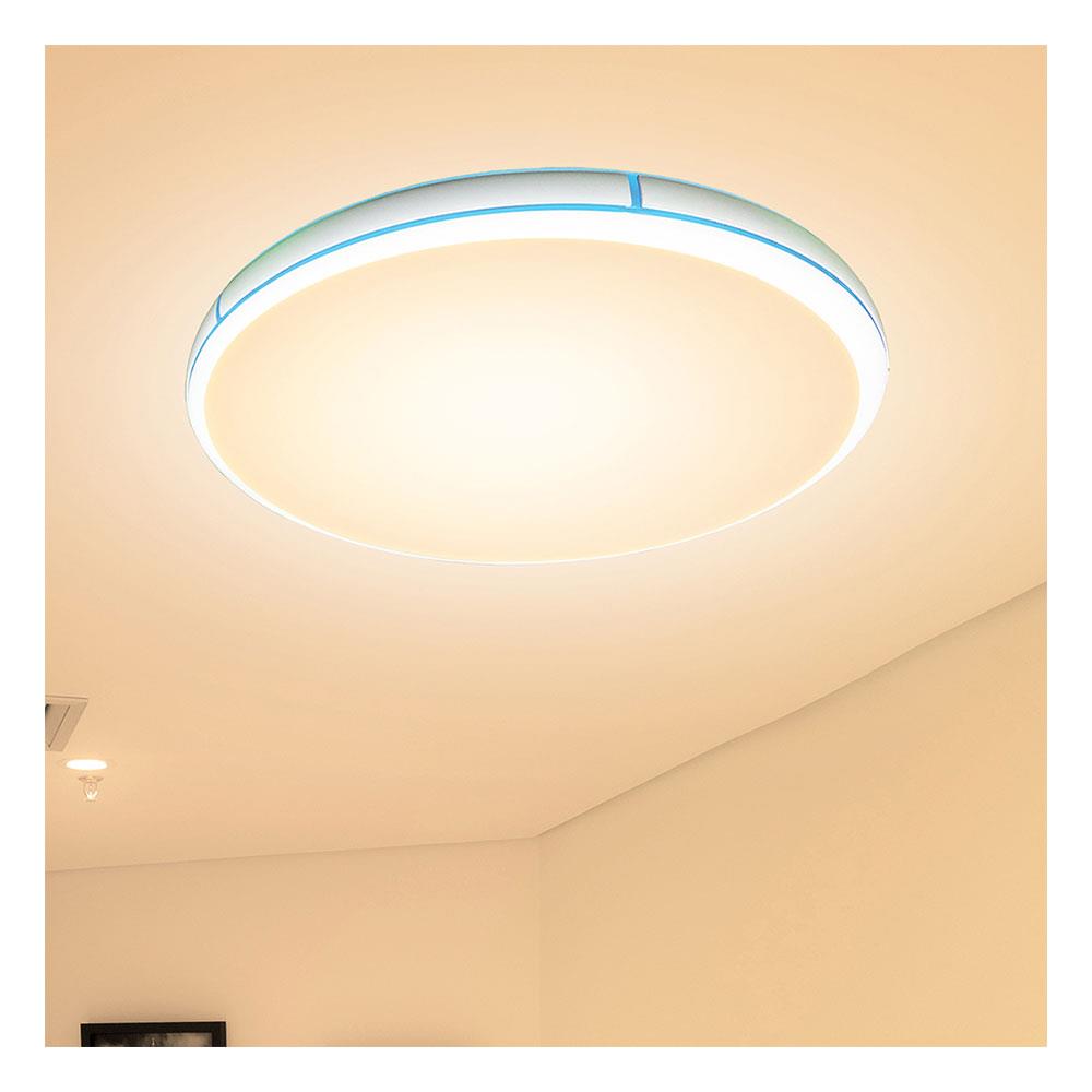 ไฟเพดาน LED NAGAS BLUE STRIP REMOTE 20 นิ้ว 42 วัตต์ DAYLIGHT/COOL WHITE/WARM WHITE สีขาว