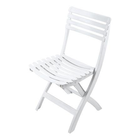 เก้าอี้พลาสติกพับได้ SUPERWARE CH-47 สีขาว_0